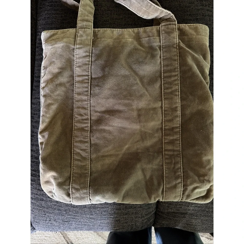 Vintage Y2K American Eagle Velvet Velour Tote Bag AEO Big Bag 2000s Soft Stylish